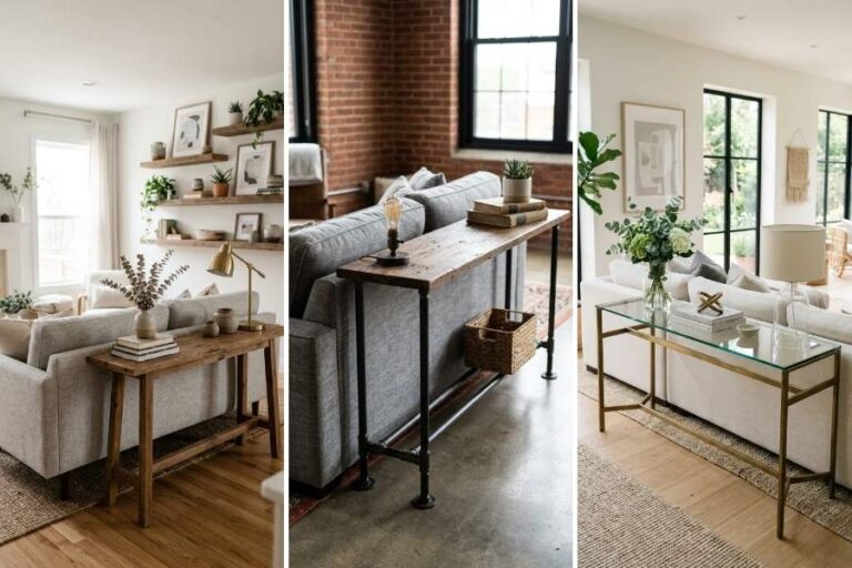 13 Stylish Table Behind Couch Ideas to Try
